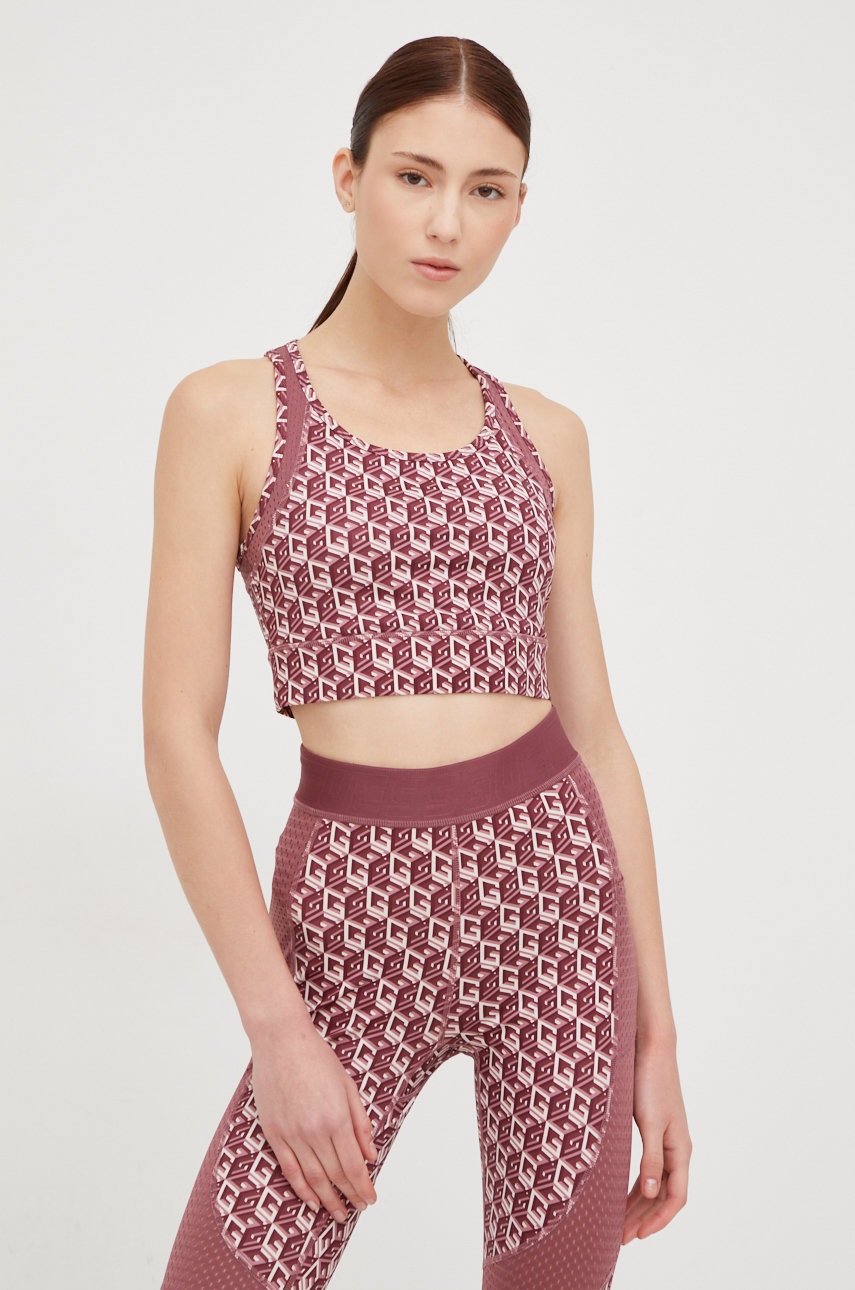 

Топ Guess женский цвет розовый