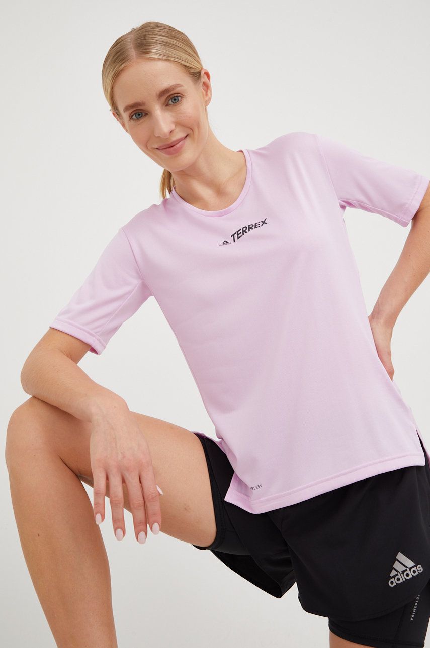 adidas TERREX T-shirt sportowy Multi kolor różowy