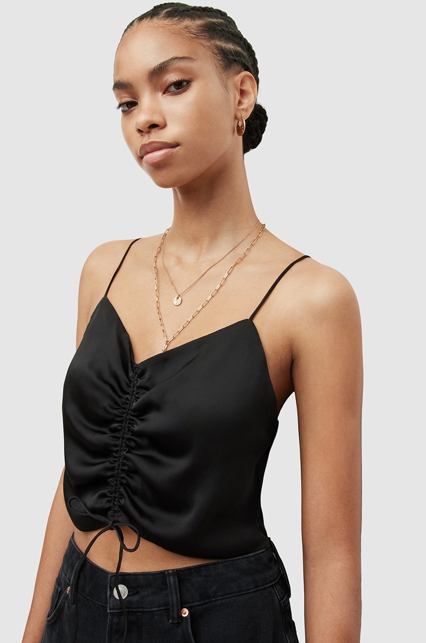 

Топ AllSaints женский цвет чёрный