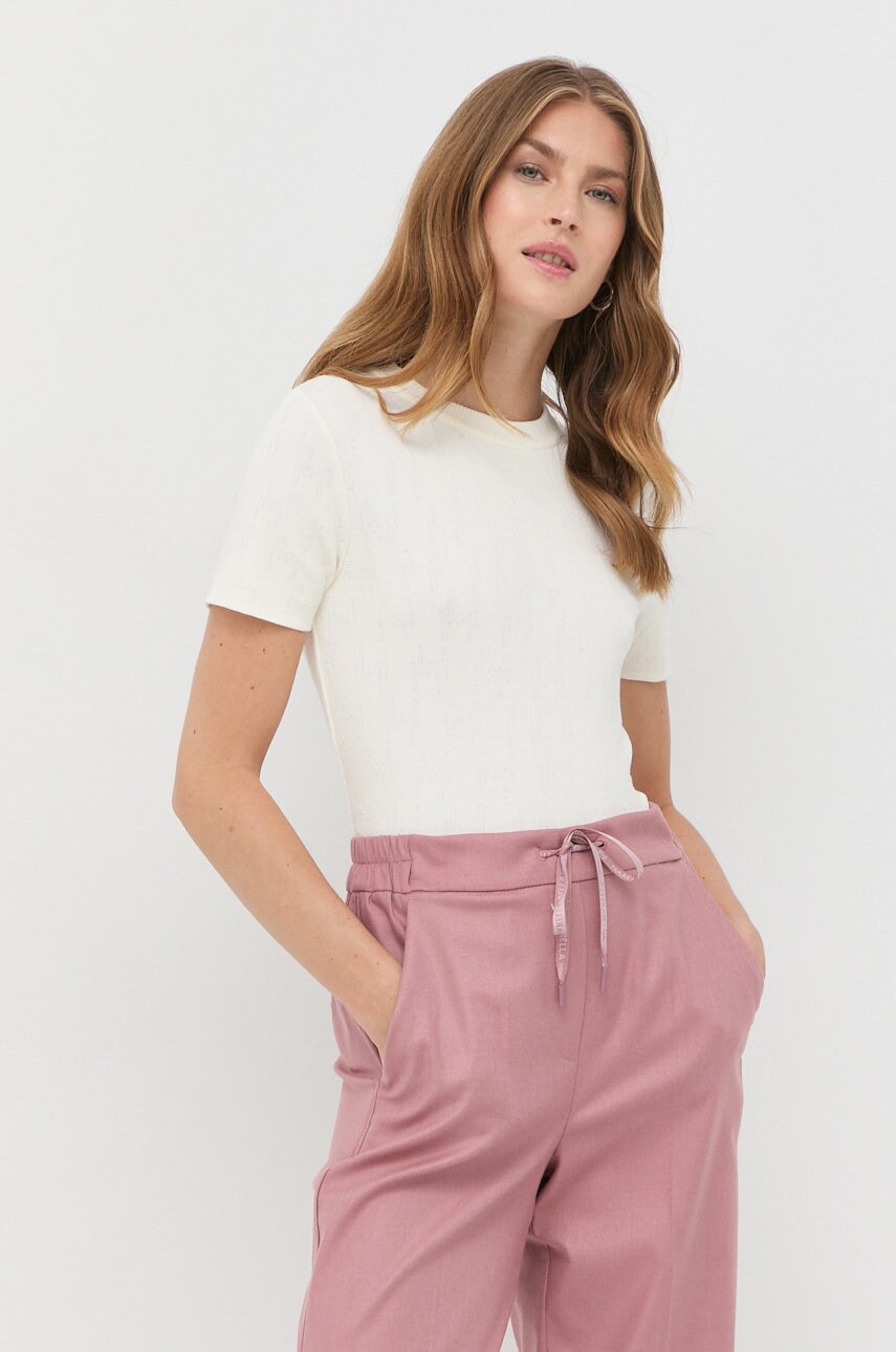 Marella pulover femei, culoarea bej