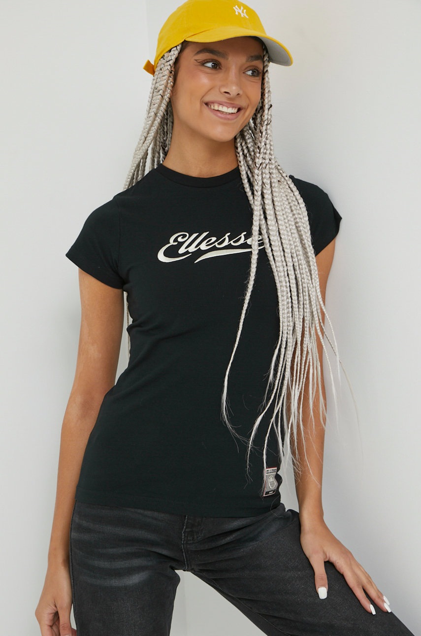

Тениска Ellesse в черно, Черен