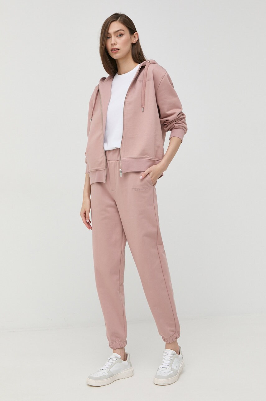 

Хлопковая футболка Trussardi цвет белый