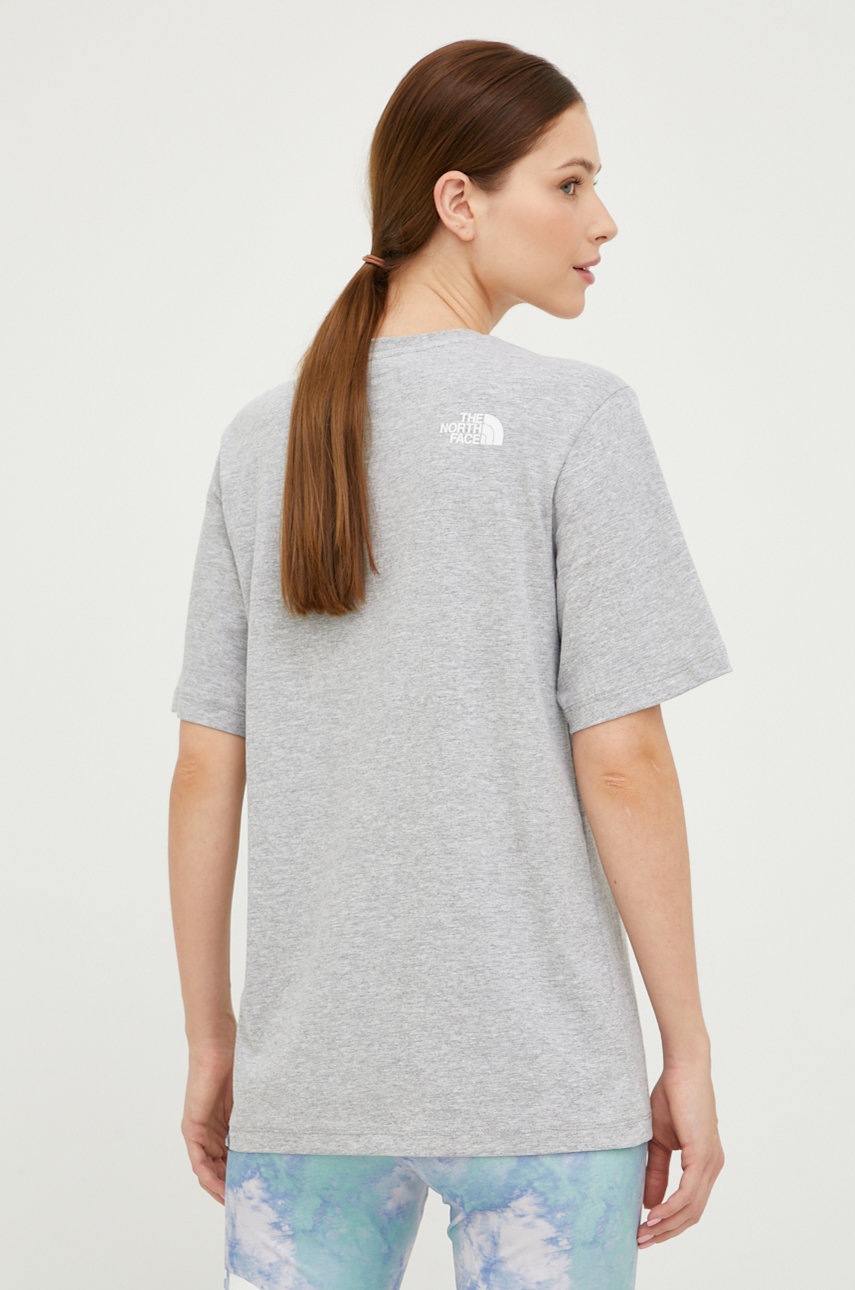 

Футболка The North Face женский цвет серый