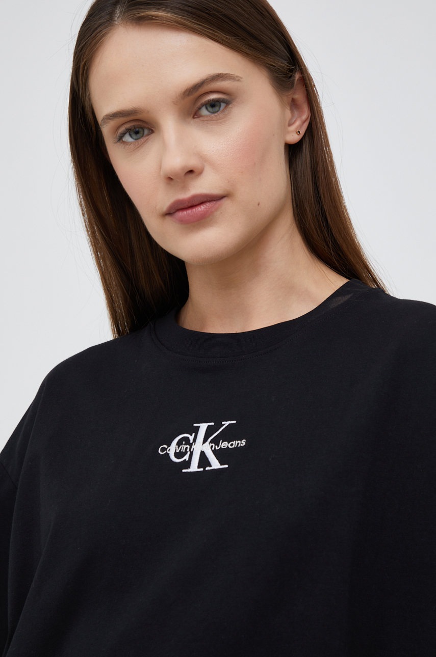 

Тениска Calvin Klein Jeans в черно, Черен