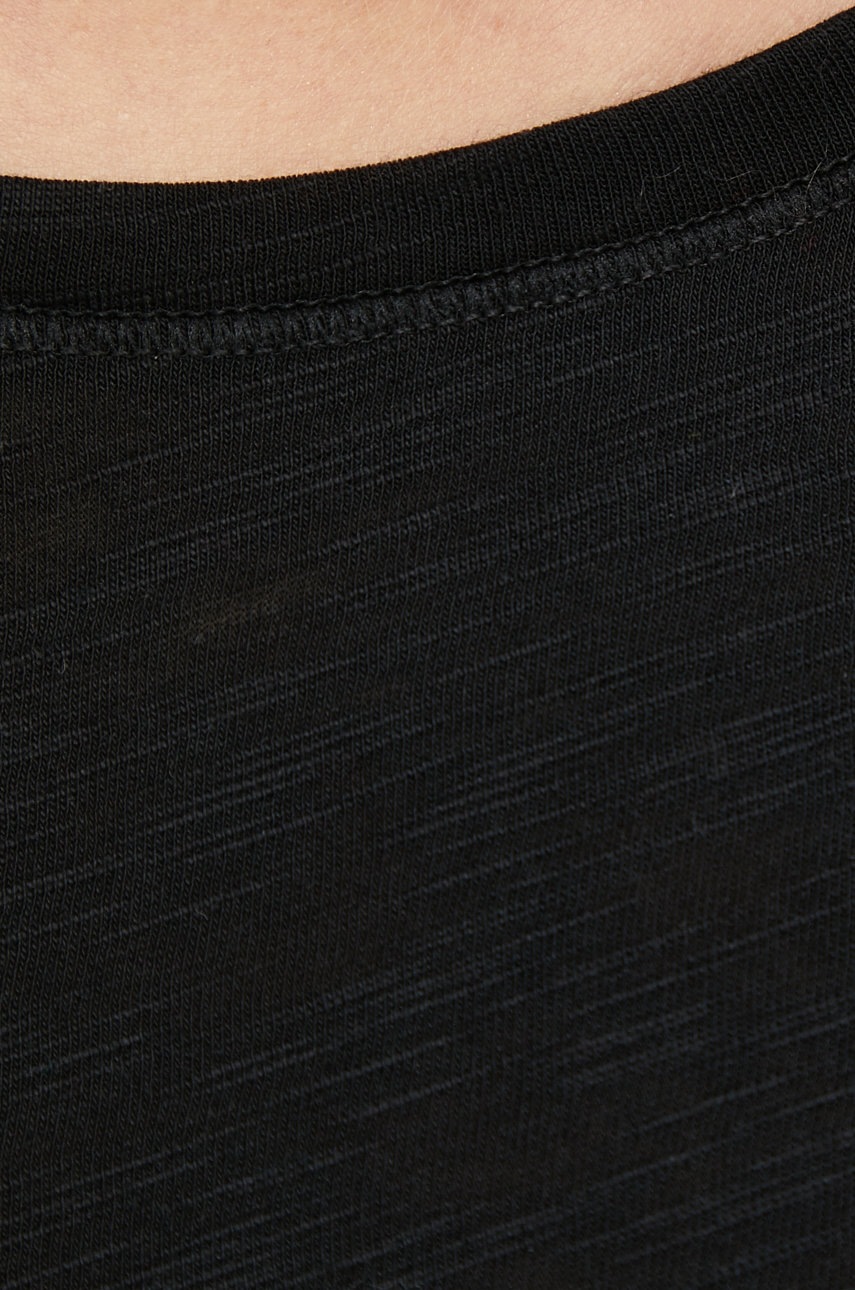 Μπλουζάκι Sisley χρώμα: μαύρο φωτογραφία