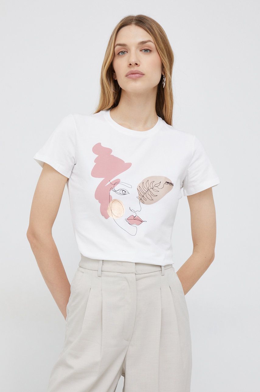 Pennyblack t-shirt damski kolor biały