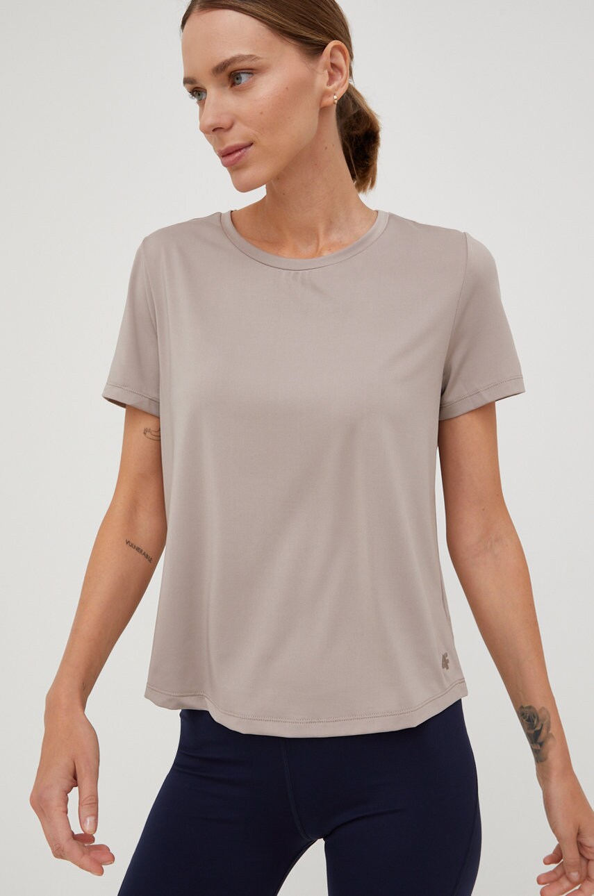 4f tricou de antrenament culoarea bej