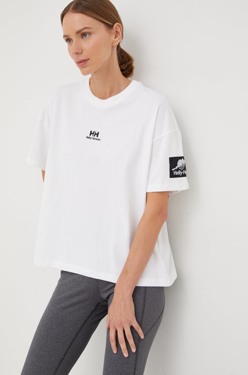 Helly hansen tricou femei, culoarea alb