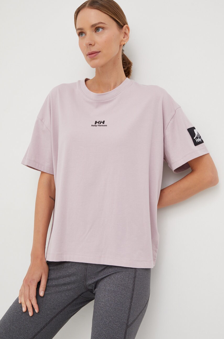 Helly hansen tricou femei, culoarea violet
