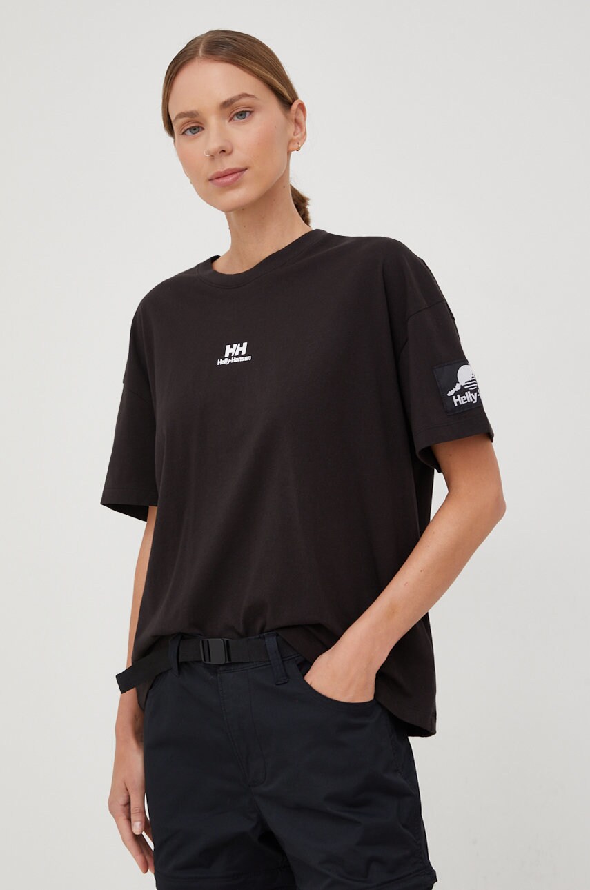 

Тениска Helly Hansen в черно, Черен