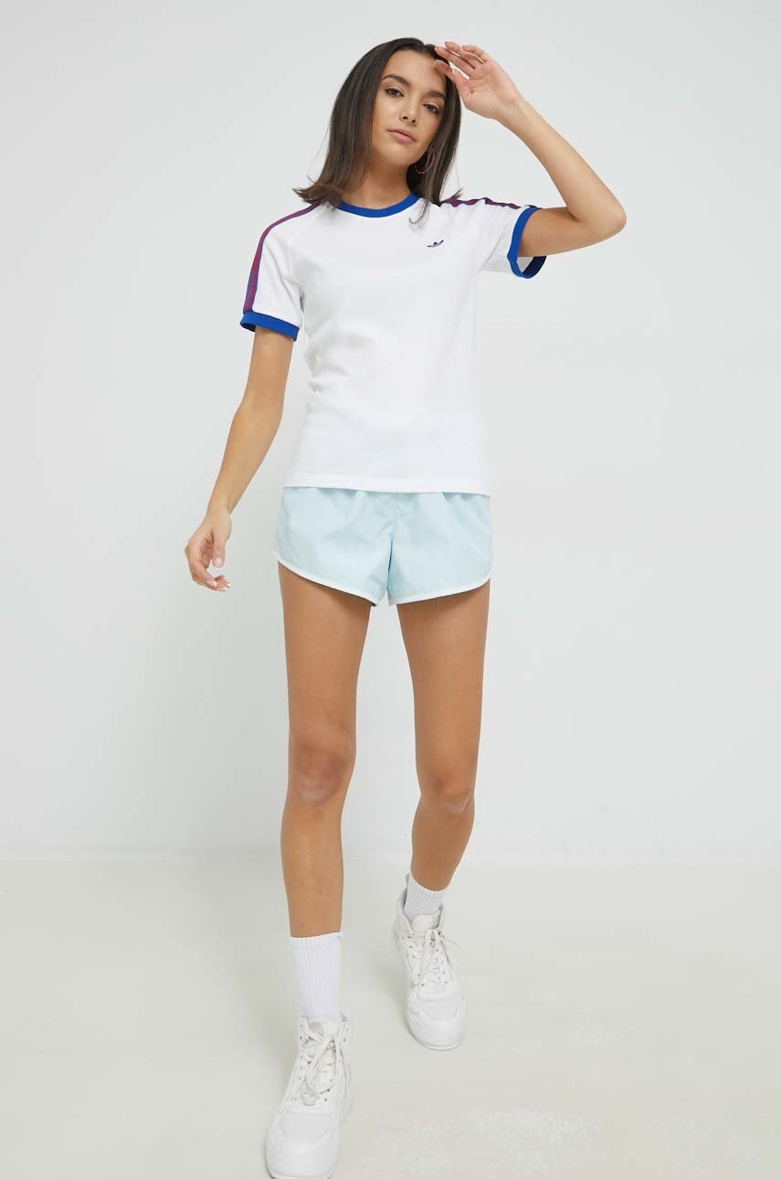 

Бавовняна футболка adidas Originals колір білий