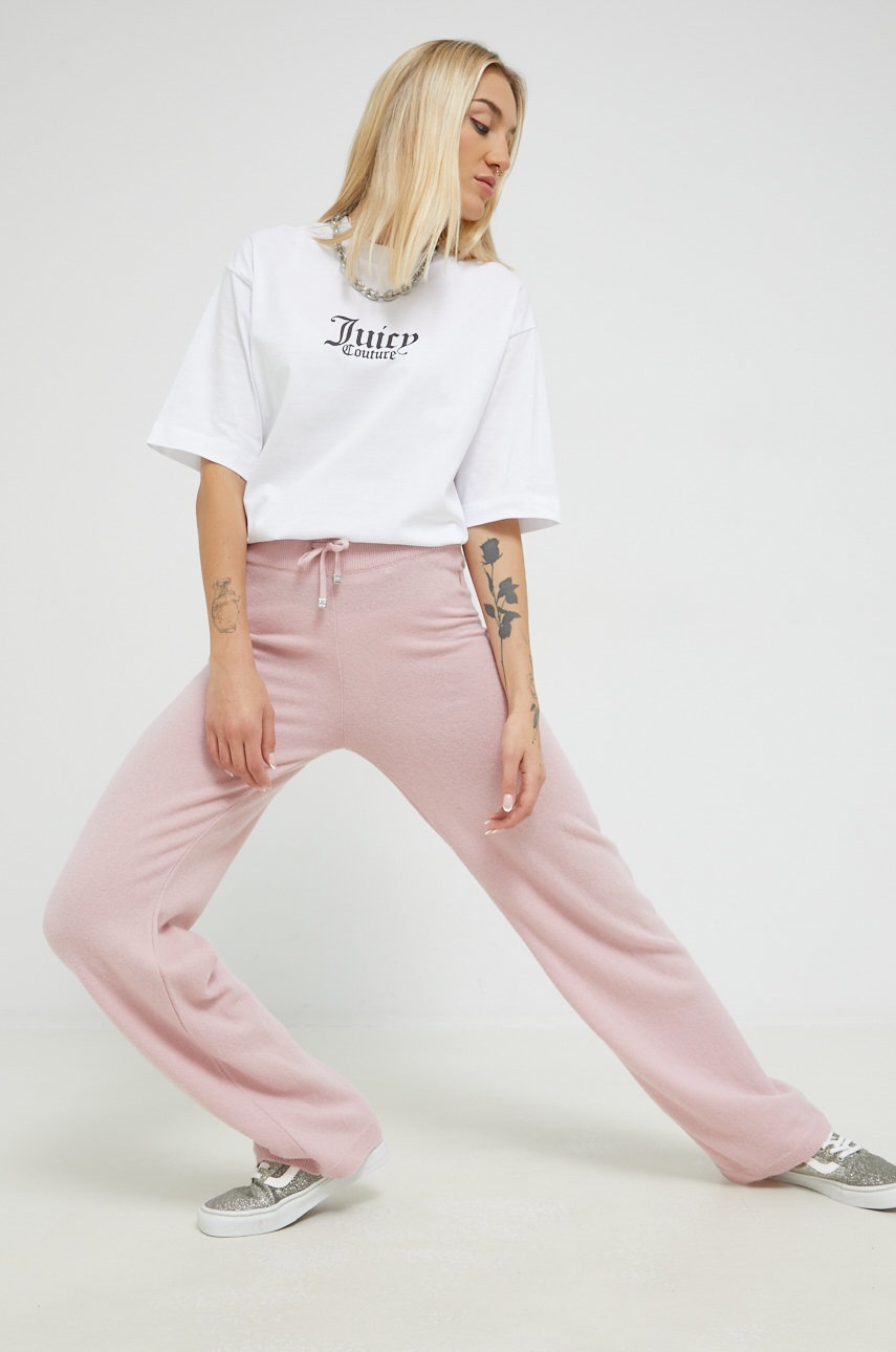 

Хлопковая футболка Juicy Couture цвет белый