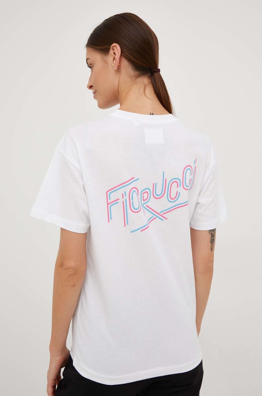 

Бавовняна футболка Napapijri X Fiorucci колір білий
