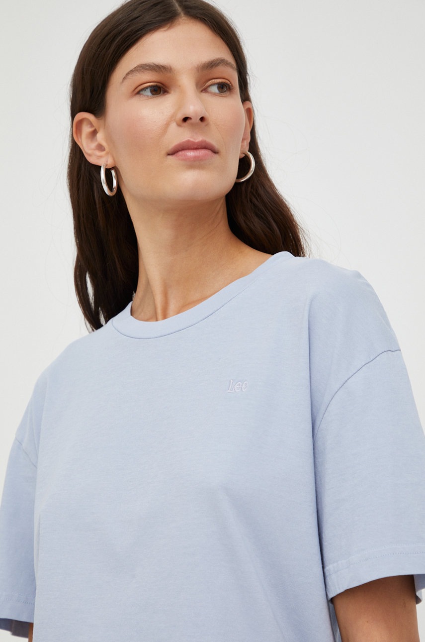 

Памучна тениска Lee в лилаво, Виолетов