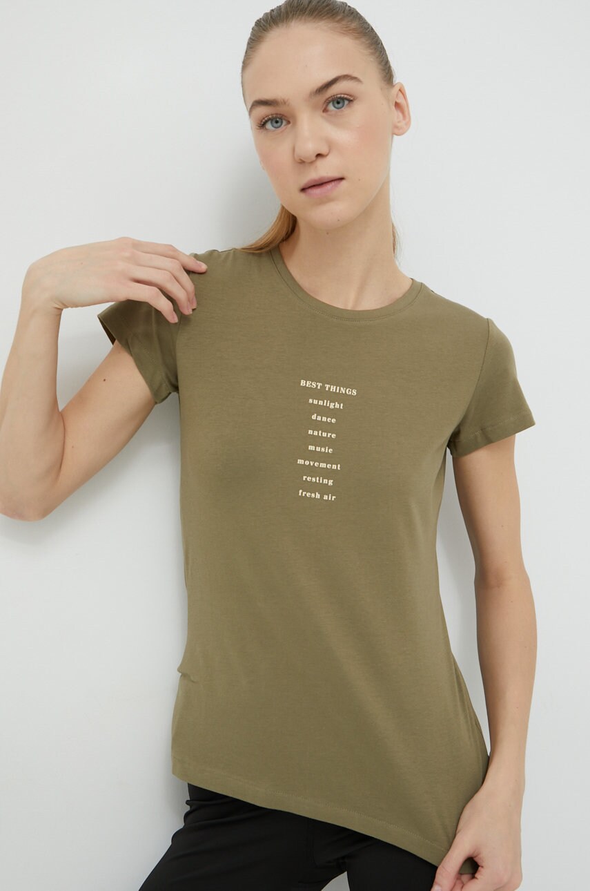 Outhorn tricou femei, culoarea verde