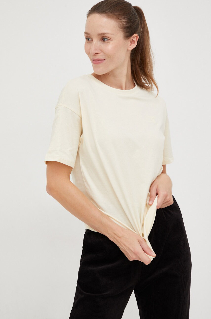 Diadora tricou din bumbac culoarea bej