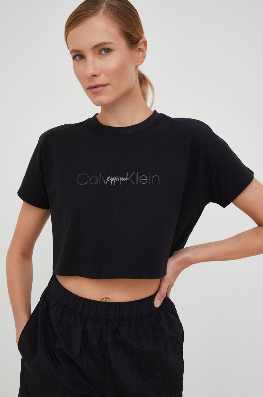 

Тениска Calvin Klein Performance в черно, Черен