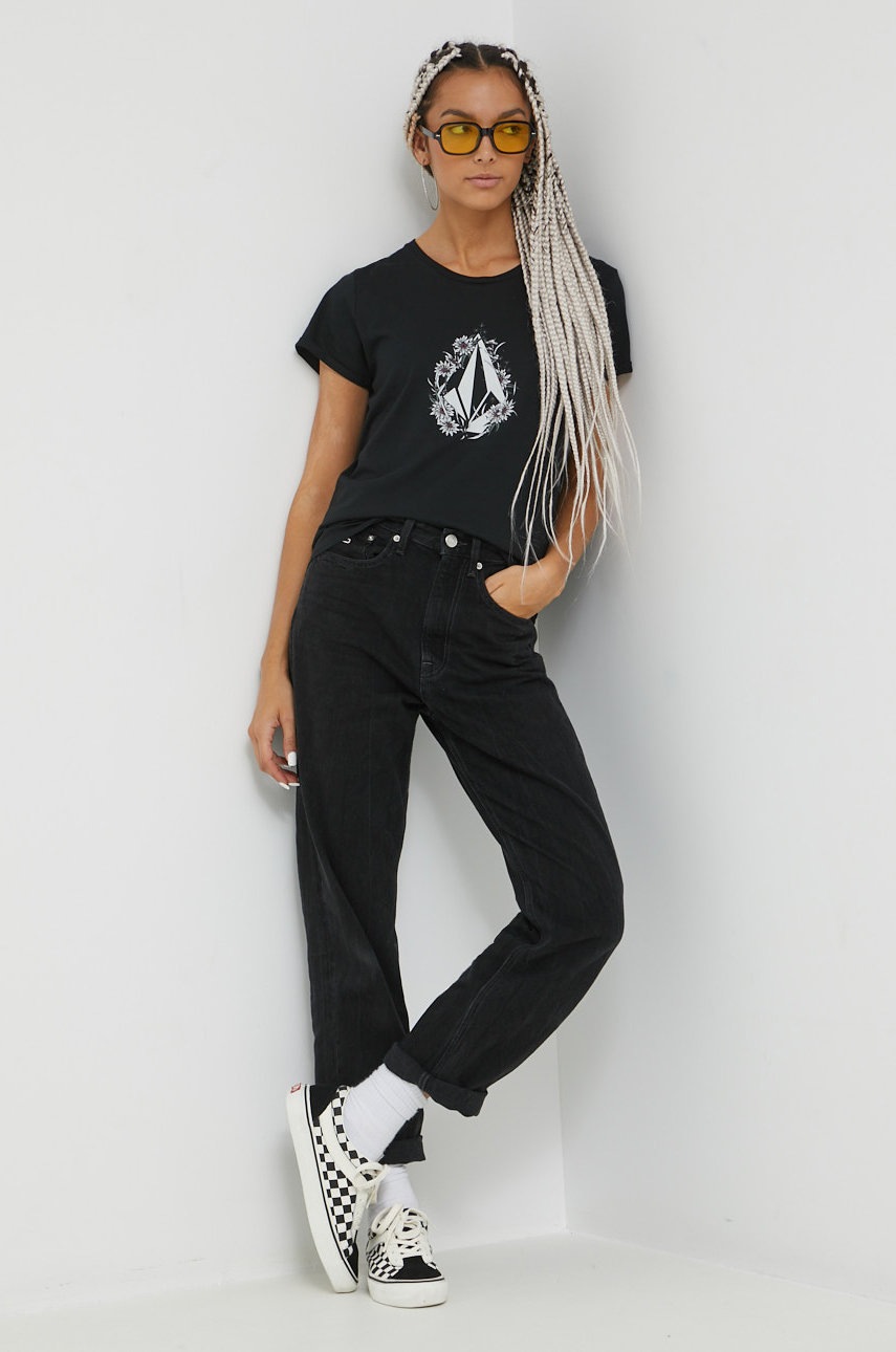 

Футболка Volcom женский цвет чёрный