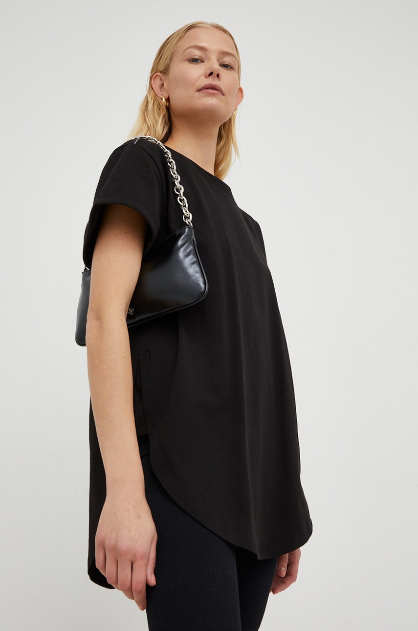 

Памучна тениска G-Star Raw в черно, Черен