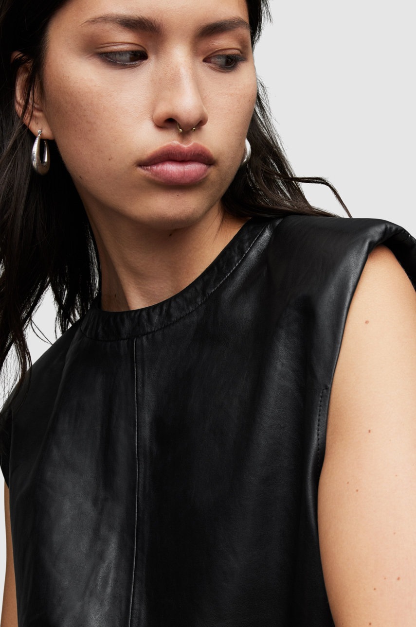 

Футболка AllSaints жіночий колір чорний