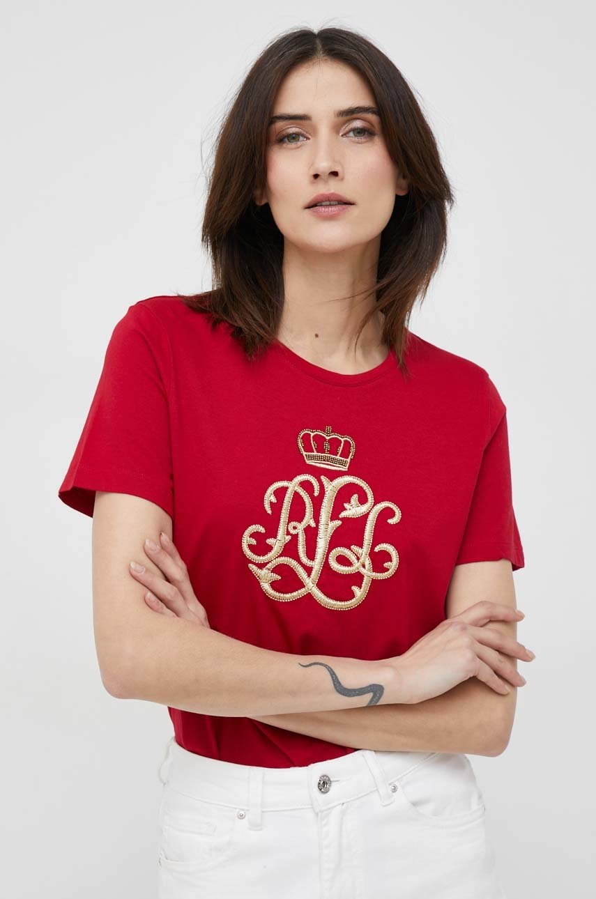 

Футболка Lauren Ralph Lauren жіночий колір червоний