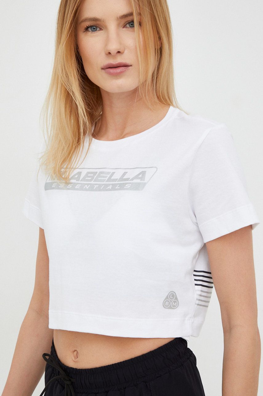 Tréninkové tričko LaBellaMafia Essentials bílá barva - bílá -  Hlavní materiál: 100 % Bavlna