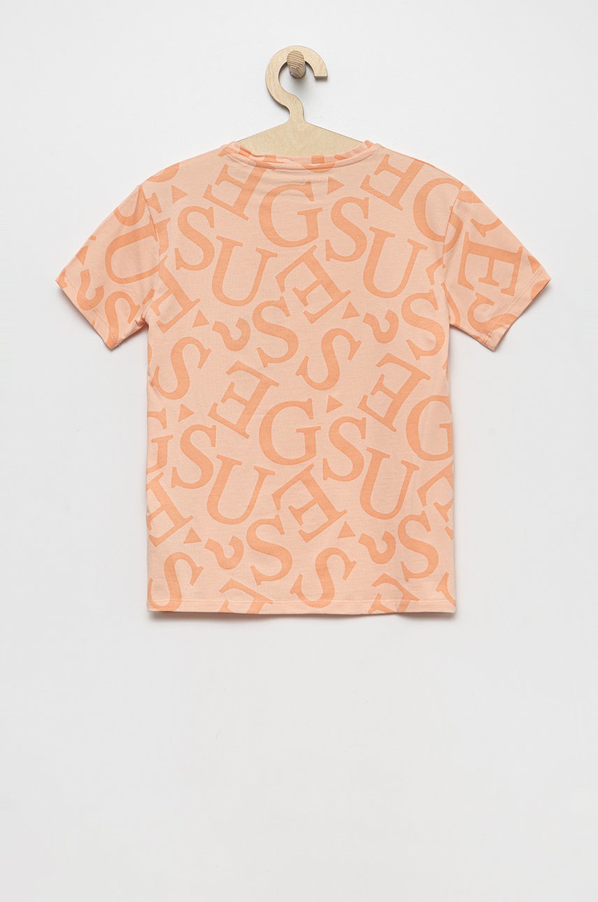 

Дитяча футболка Guess колір помаранчевий