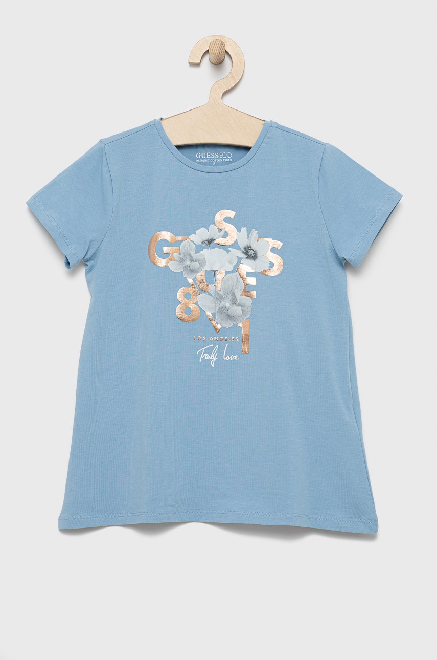 

Детска тениска Guess, Син