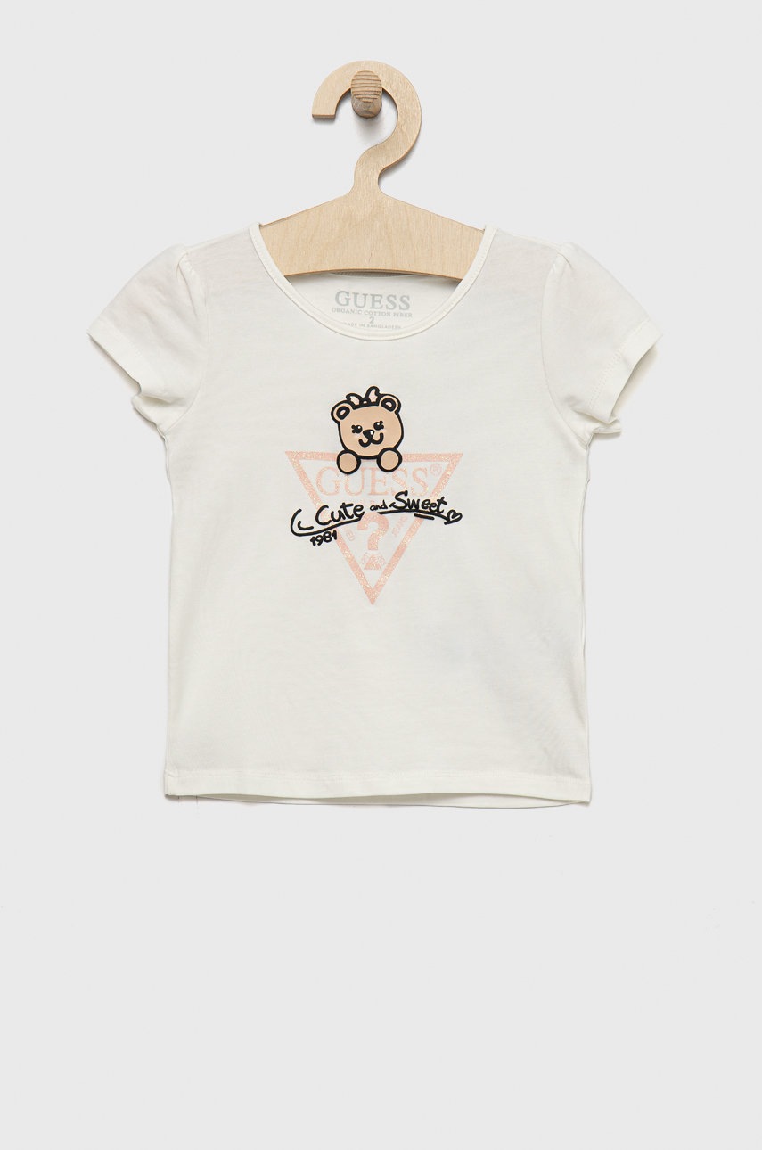 

Детска тениска Guess в бяло, Бял