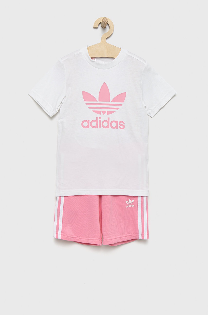 

Детски комплект adidas Originals в розово, Розов