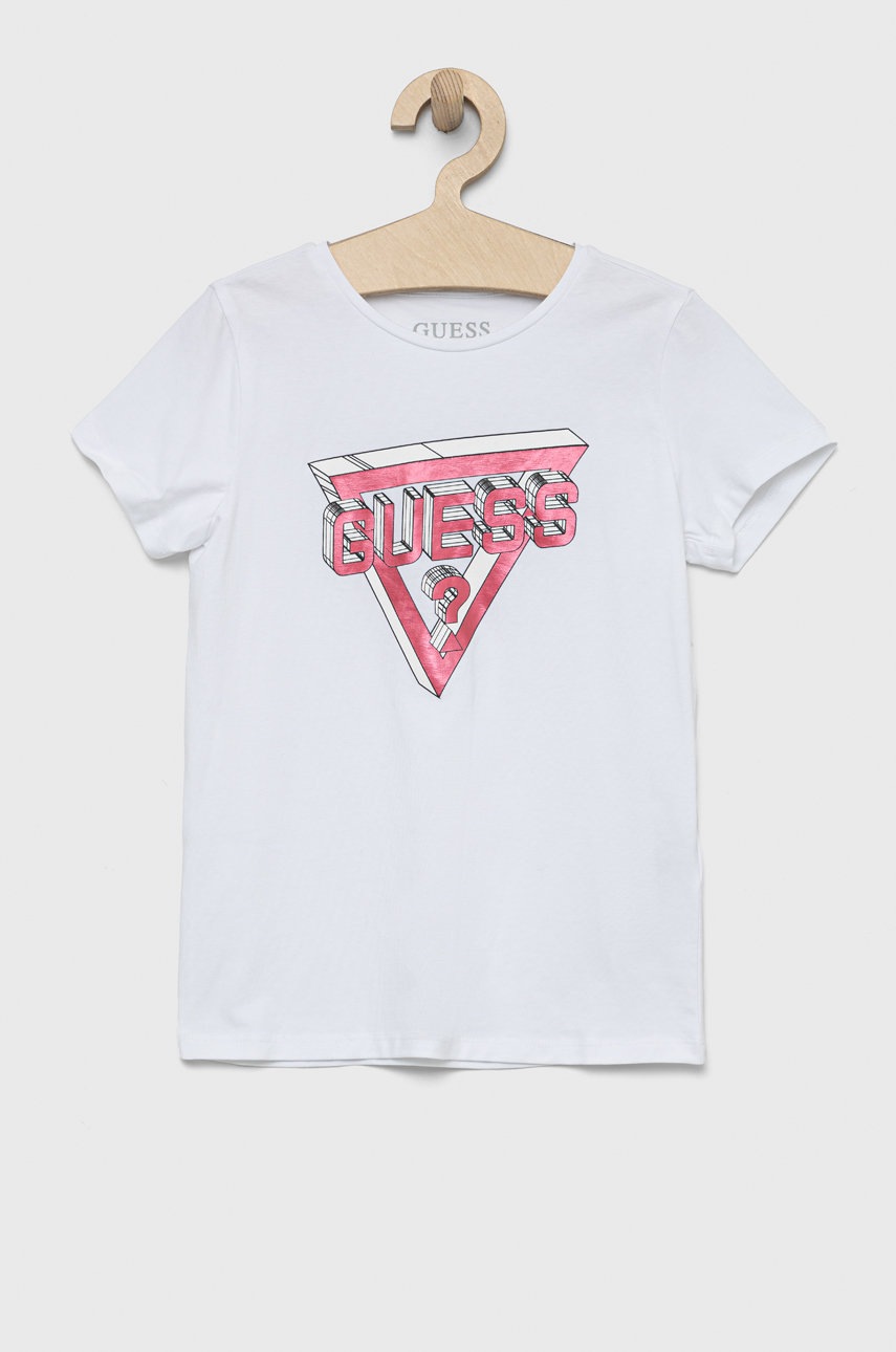

Детска тениска Guess в бяло, Бял
