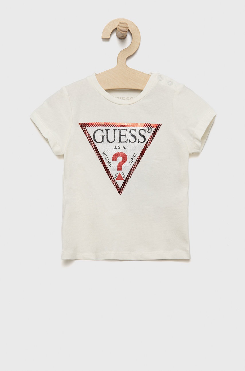 

Детска тениска Guess в бяло, Бял