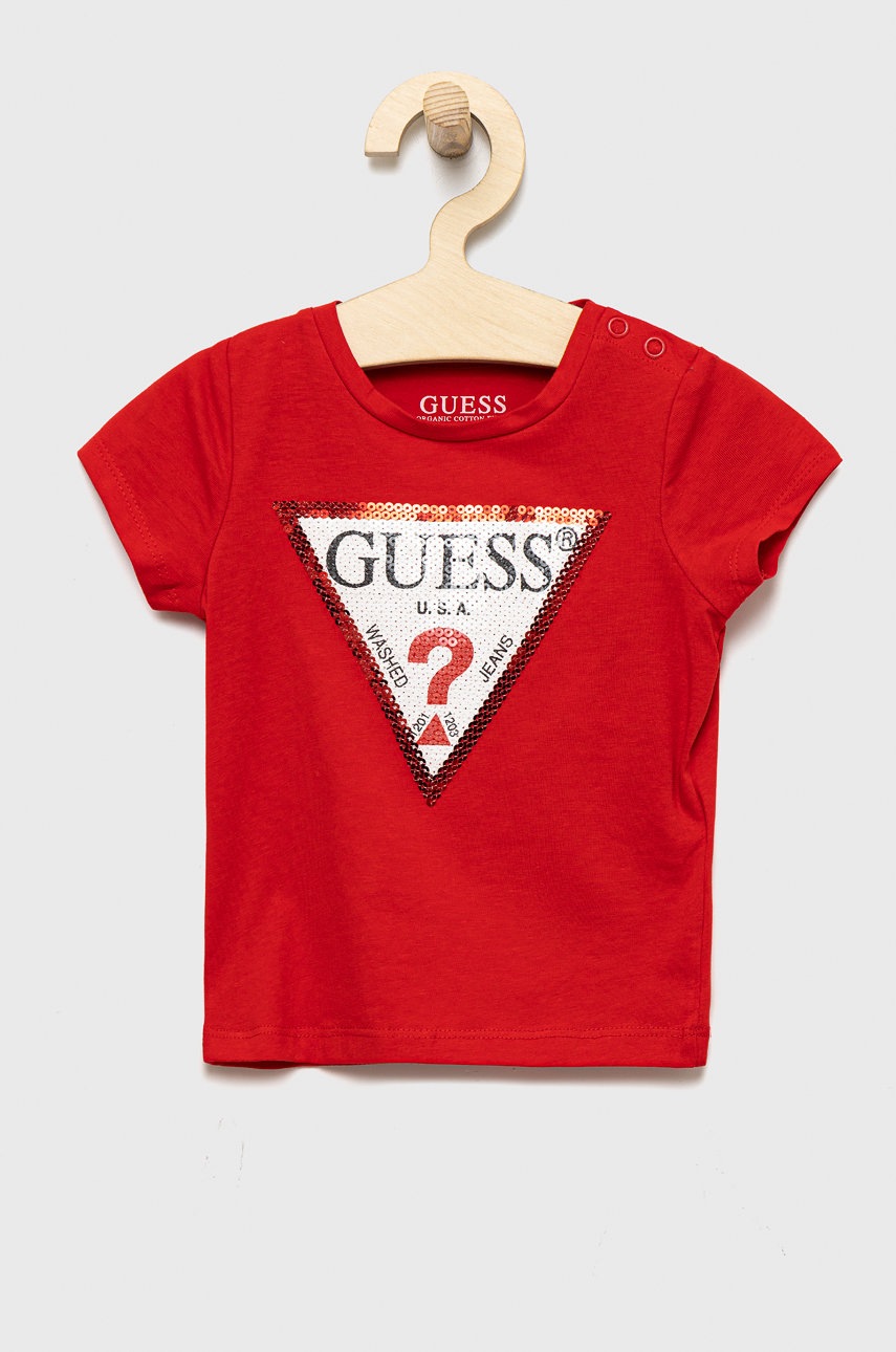 

Детска тениска Guess в червено, Червен