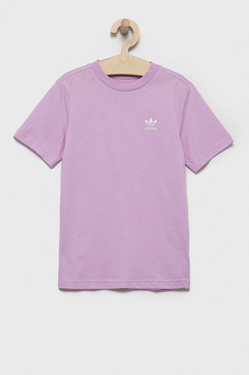 

Дитяча футболка adidas Originals колір рожевий