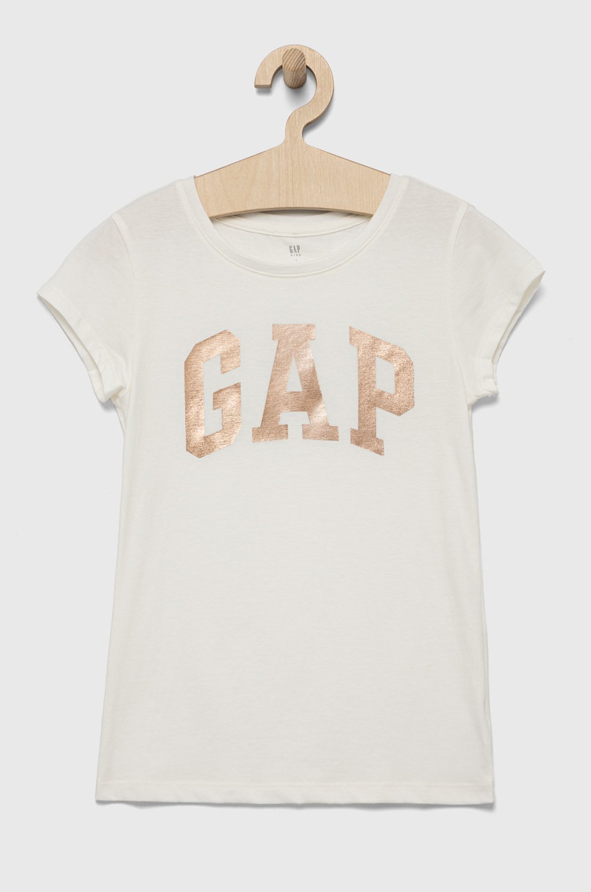 

Детска памучна тениска GAP в бяло, Бял