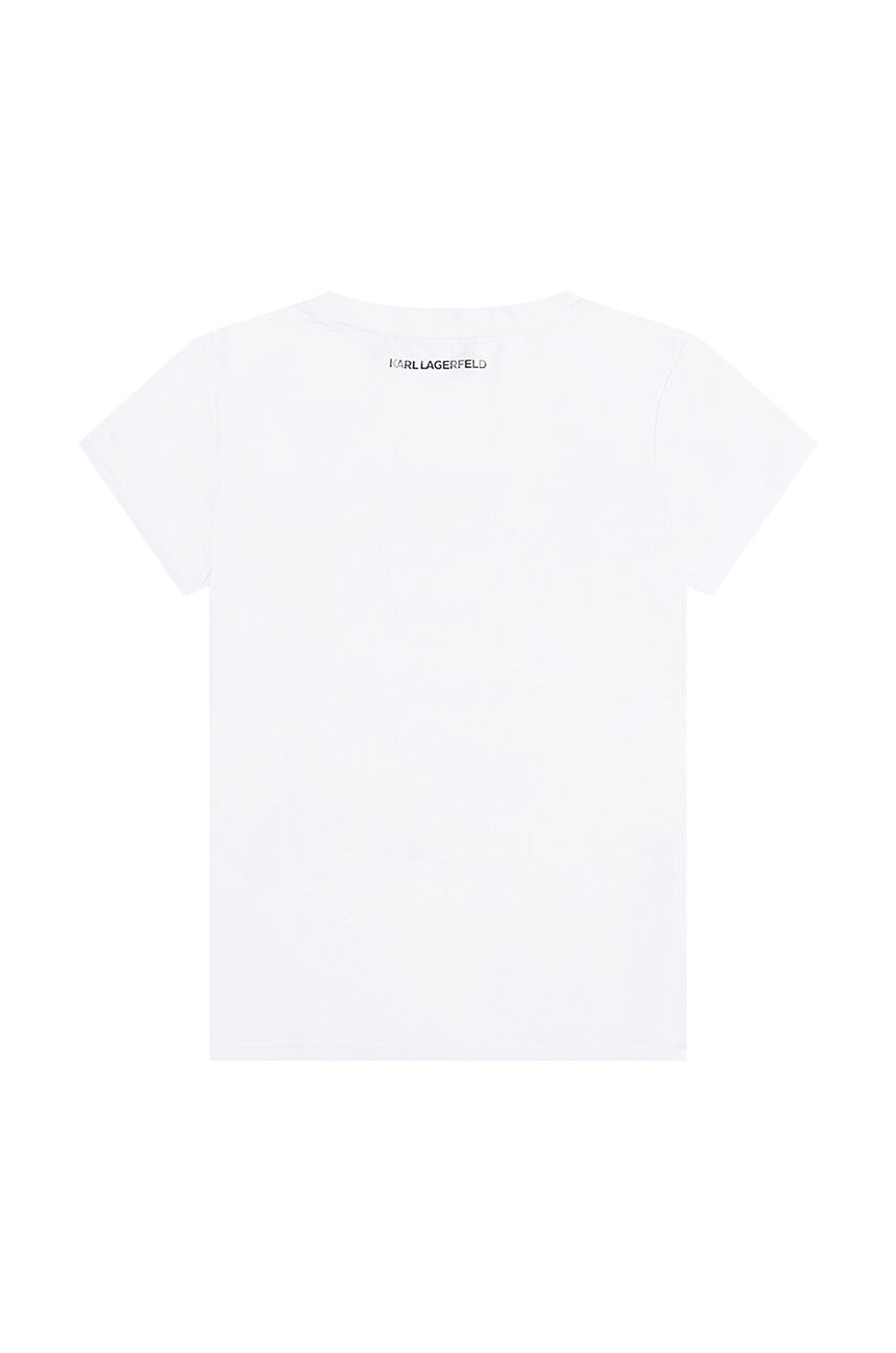 

Дитяча футболка Karl Lagerfeld колір білий