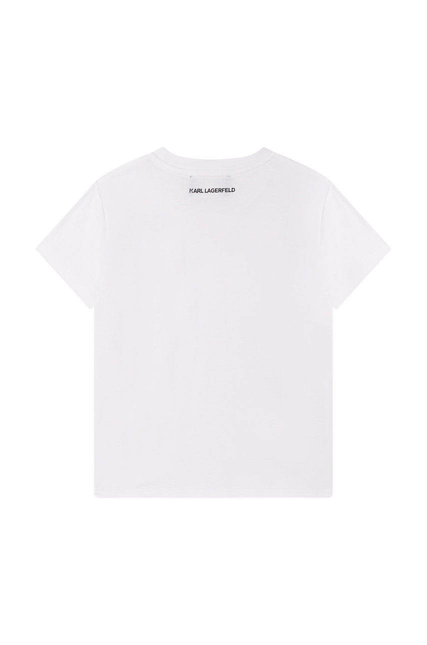 

Дитяча футболка Karl Lagerfeld колір білий