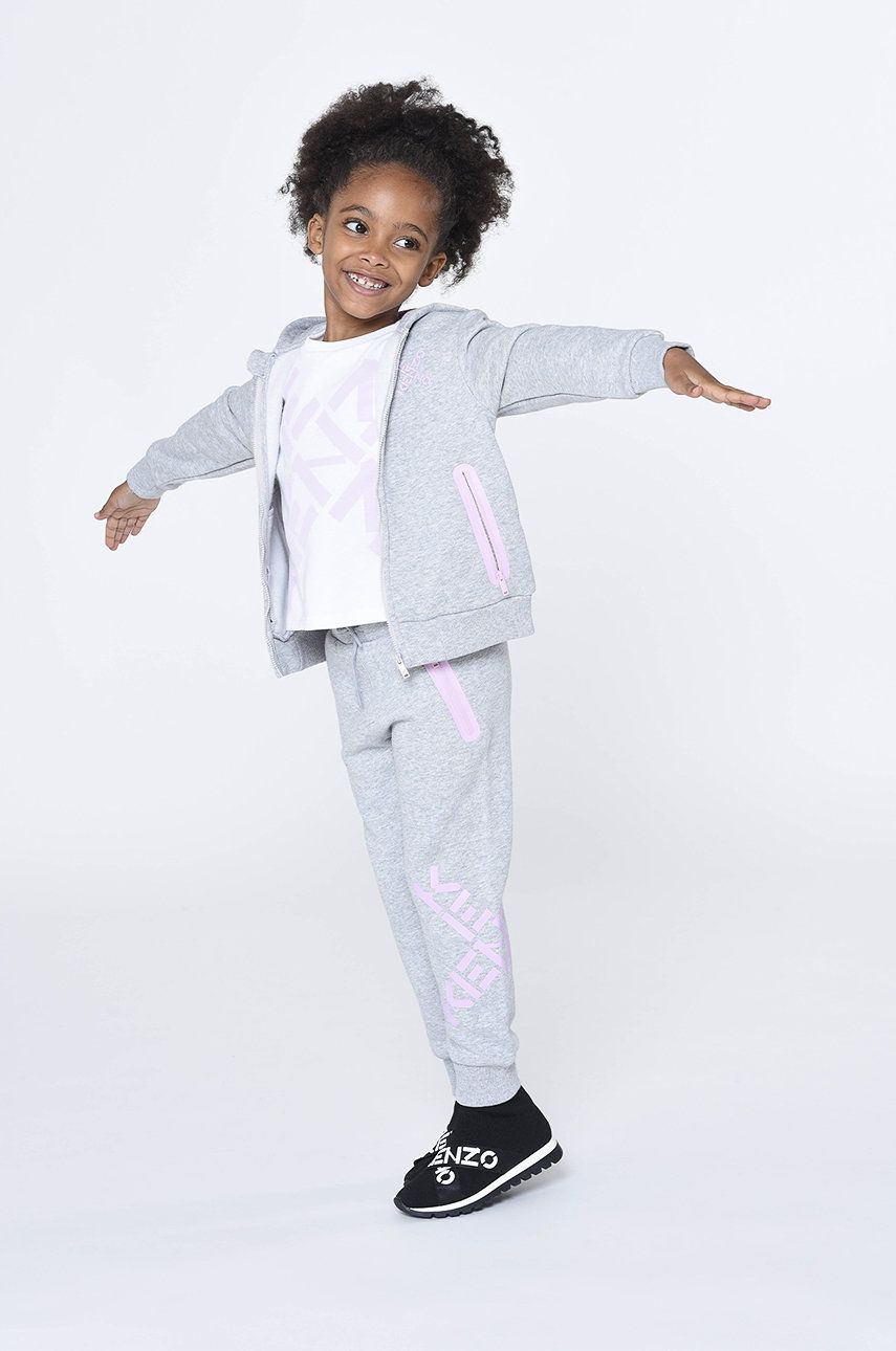Детская хлопковая футболка Kenzo Kids цвет белый Детская хлопковая футболка Kenzo Kids цвет белый