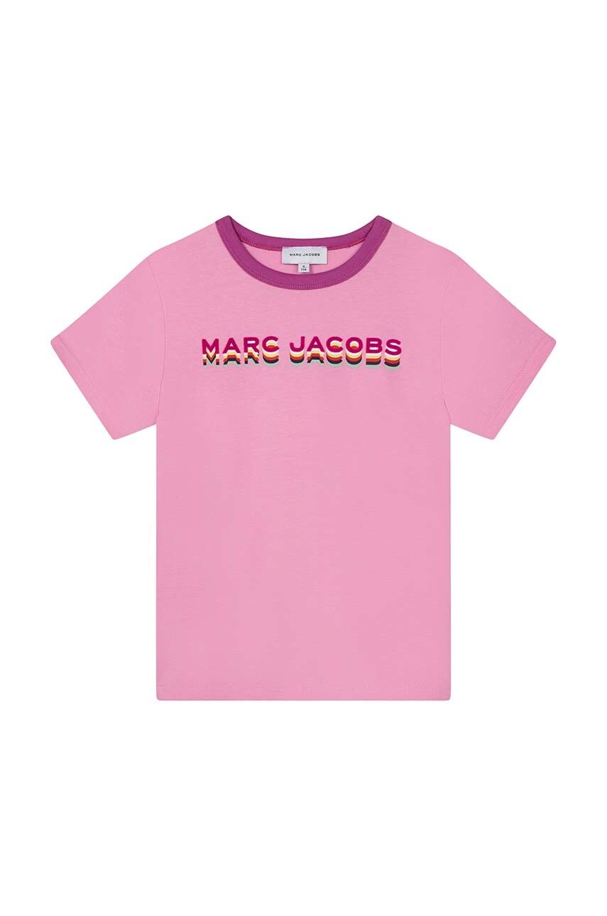Marc jacobs tricou de bumbac pentru copii culoarea roz