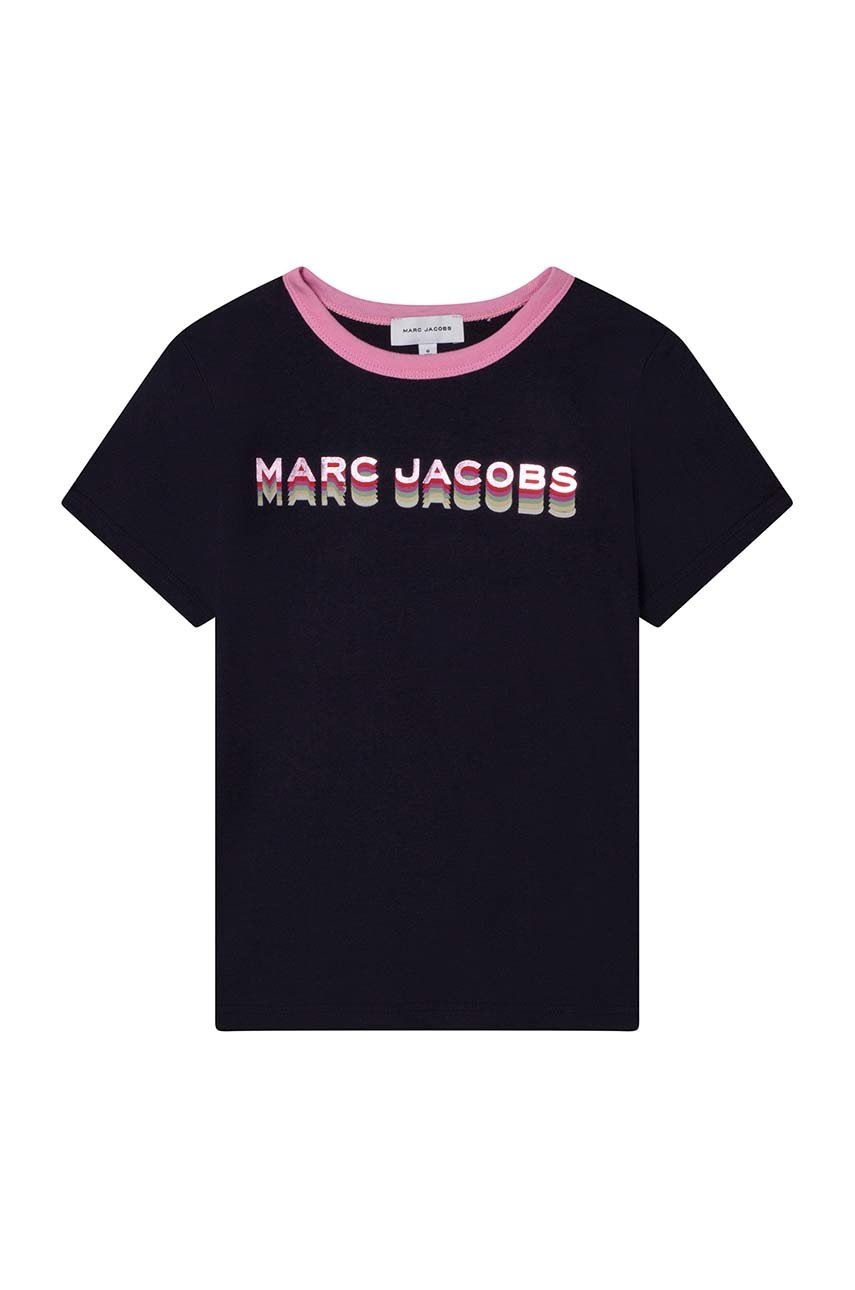 Дитяча бавовняна футболка Marc Jacobs колір синій Дитяча бавовняна футболка Marc Jacobs колір синій