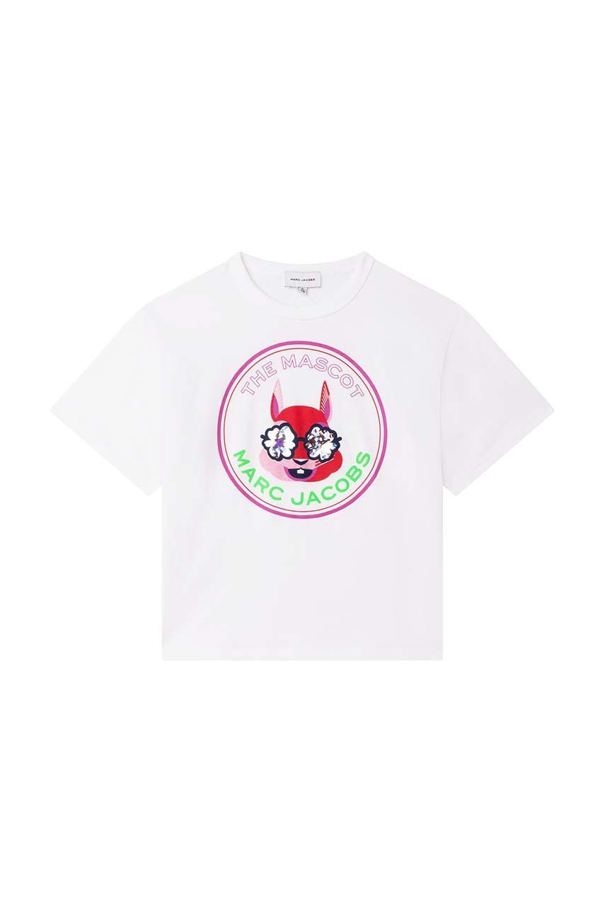 Marc Jacobs t-shirt bawełniany dziecięcy kolor biały