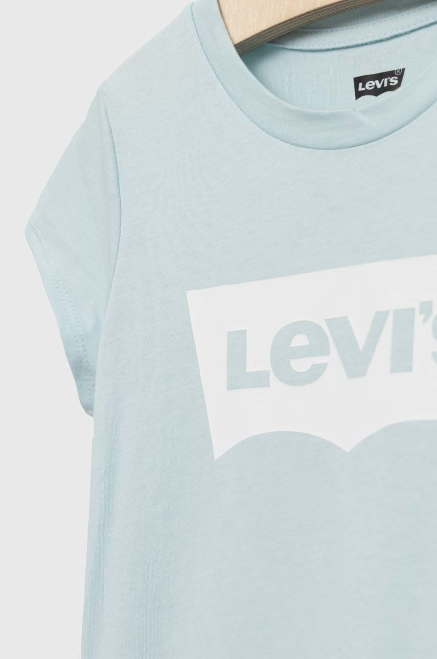 Levi's Tricou Copii Culoarea Turcoaz