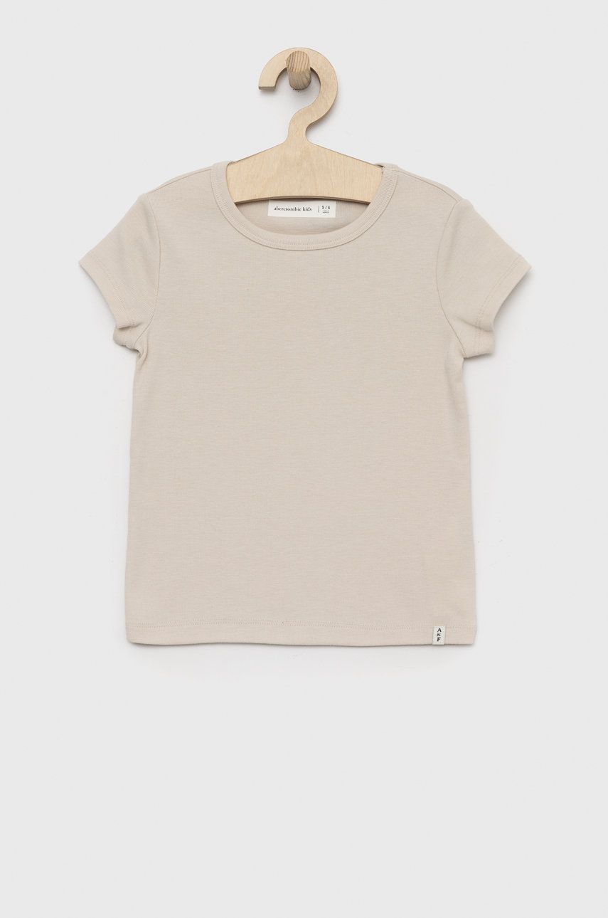 E-shop Dětské tričko Abercrombie & Fitch béžová barva