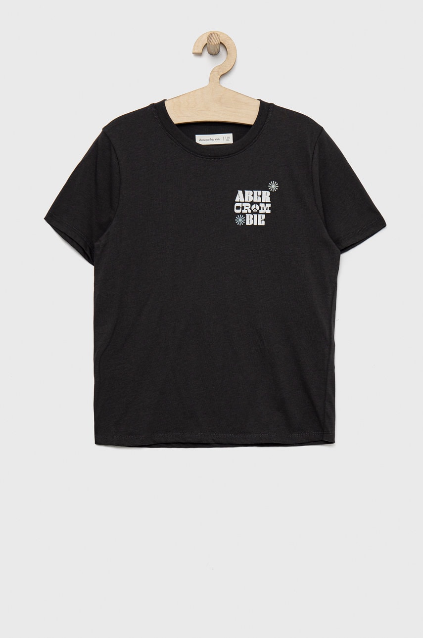 Abercrombie & Fitch tricou copii culoarea gri