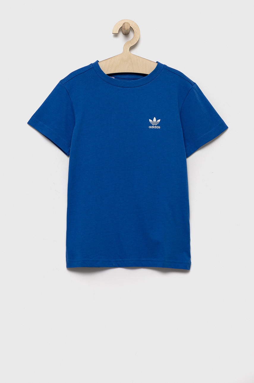 

Детска тениска adidas Originals с изчистен дизайн, Син