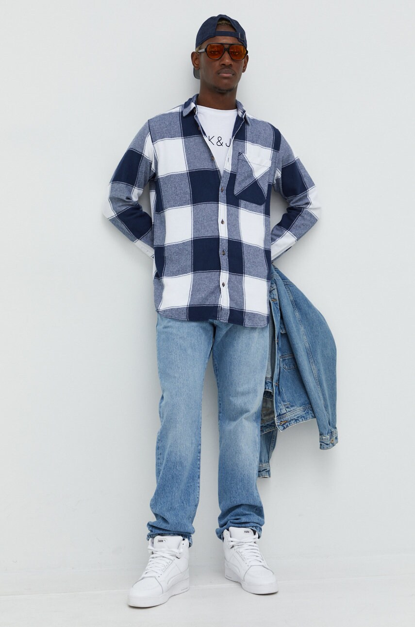 

Бавовняна футболка Jack & Jones колір білий з аплікацією
