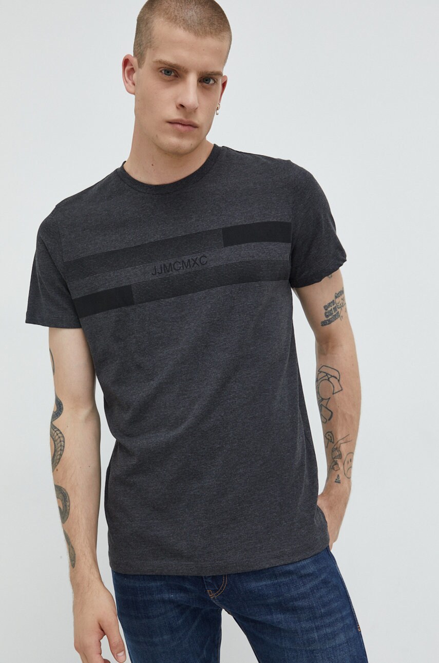 

Тениска Jack & Jones в сиво меланж на, Сив