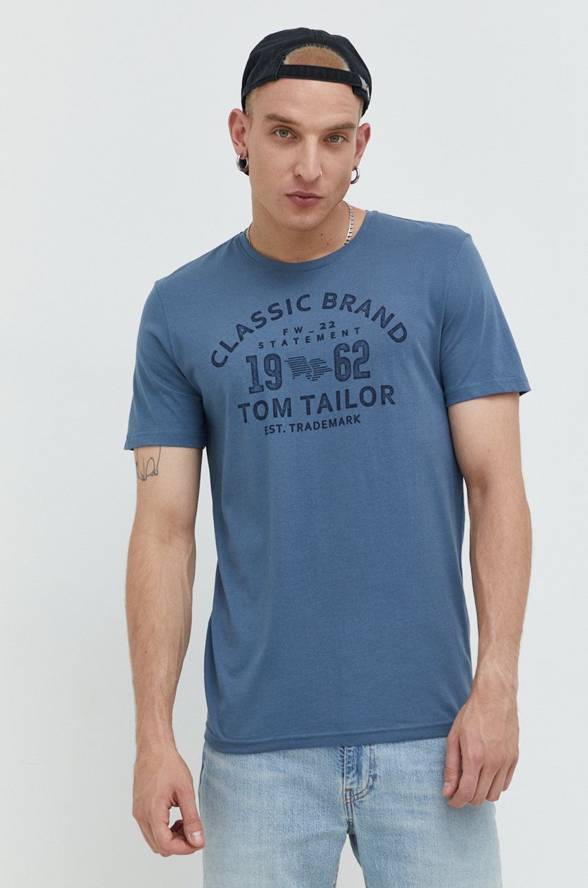 Tom Tailor tricou din bumbac cu imprimeu answear.ro imagine noua