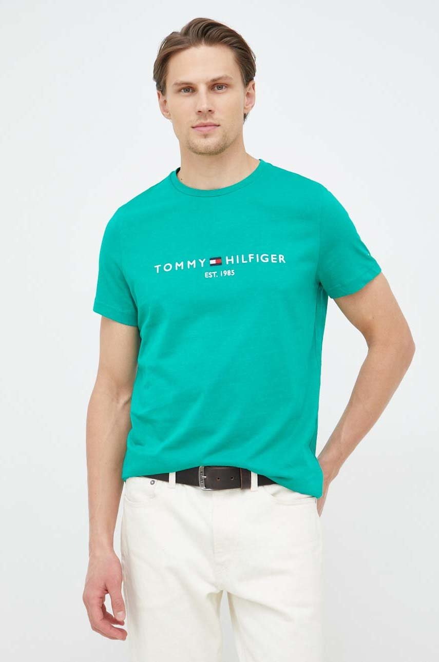 

Хлопковая футболка Tommy Hilfiger с аппликацией