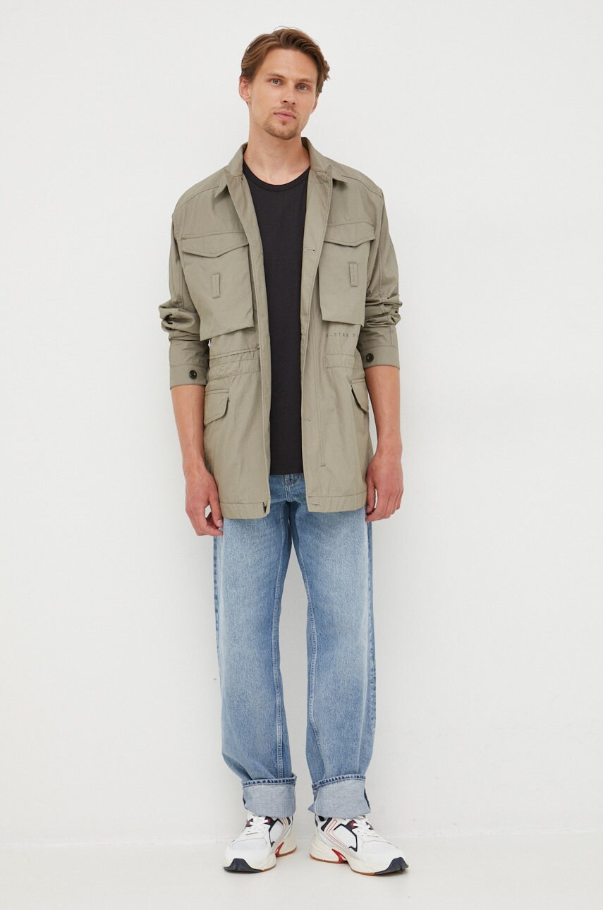 

Хлопковая футболка G-Star Raw цвет чёрный